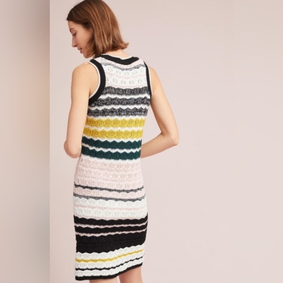 NWT ANTHROPOLOGIE AKEMI + KIN April Crochet Dress Sweater‎ Stripe S - Picture 5 of 16